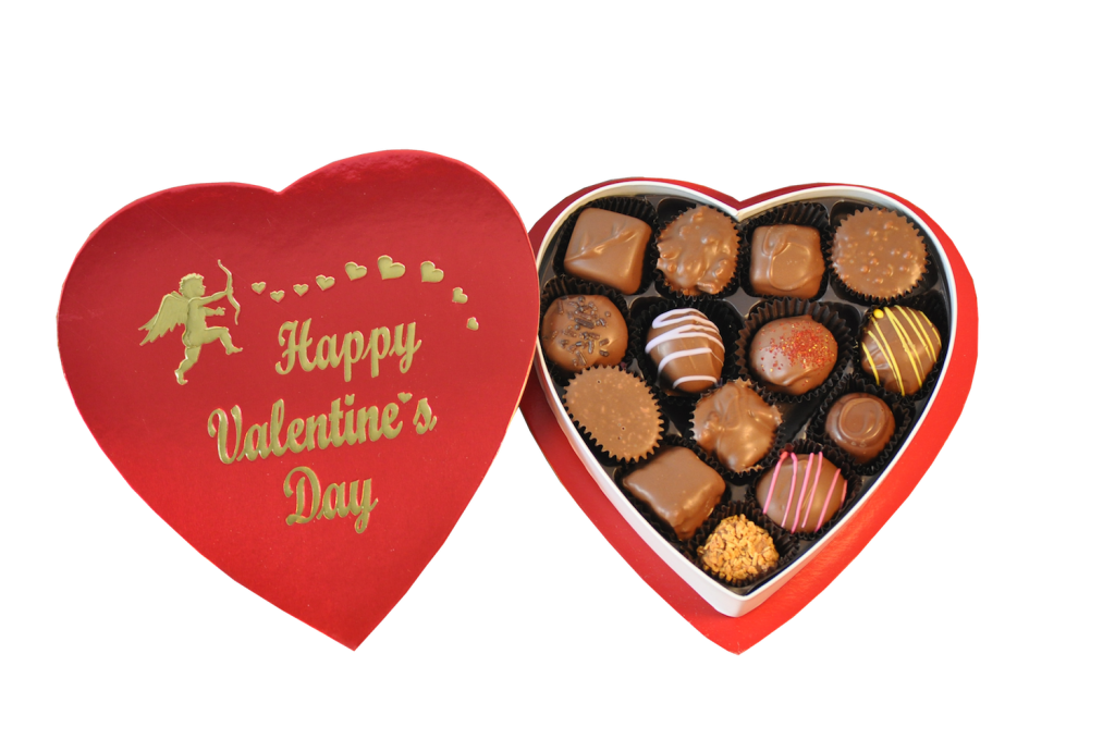Valentine Heart Box Of Chocolates Marys Cakery And Candy Kitchen 5274