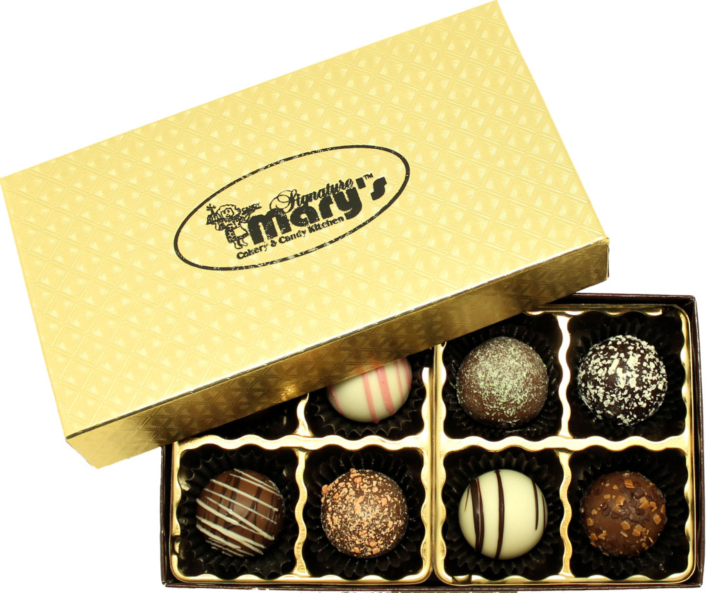 8 Piece Boxed Truffles Marys Cakery And Candy Kitchen 8403